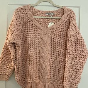 V-Neck Crop Sweater